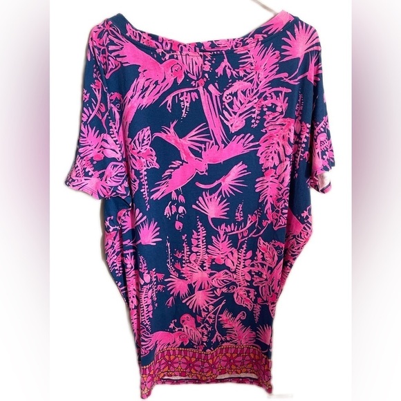 Lilly Pulitizer Dress Size Small Pink and Navy Blue - Picture 3 of 8